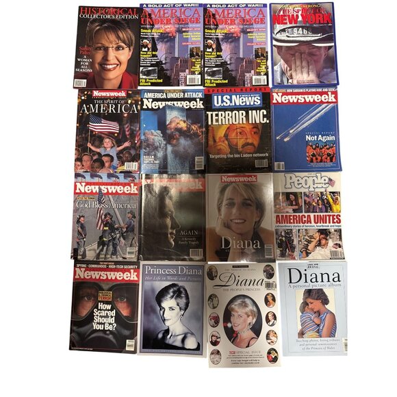 Lot of 16 Magazines Newsweek People Princess Diana JFK Jr. - Picture 1 of 1